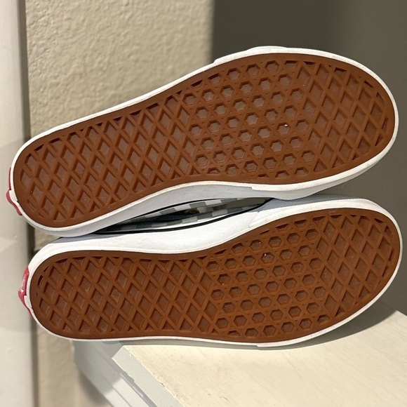 Vans Canvas High Top Checkerboard Skate Shoes Green White Zipper Youth Sz 3Y - Picture 8 of 9